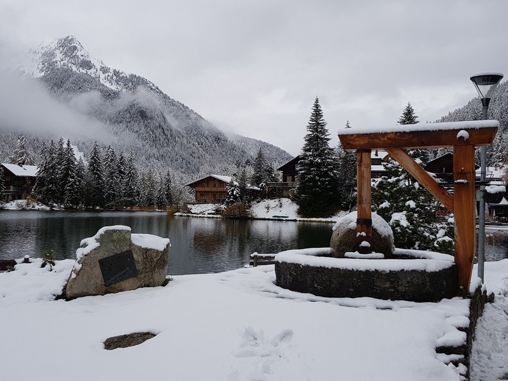 chalet, les ondelines, champex, lac, vue depuis le moulin